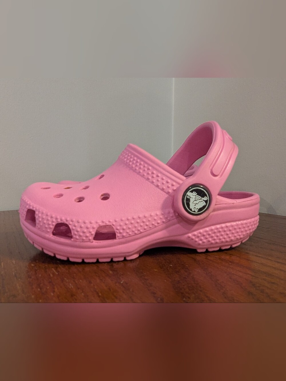 Crocs Classic Clog Kids' Sandals Pink Toddler Size C7 Like New - Picture 6 of 15